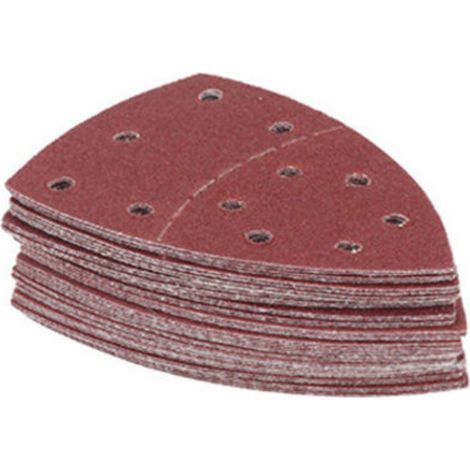 Set of 40 abrasive sandpaper sheets for sanders, 105 mm x 152 mm, grit P40/60/80/120/180, sanding backing, suitable for sanding stainless steel and wood (1/5)