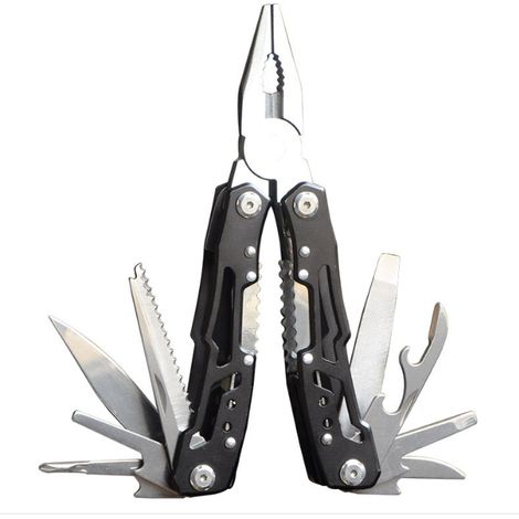 Multifunktionales Edelstahl-Multitool: Taschenzange, Säge, Klappzange, Outdoor-Werkzeug (DE) (1/5)
