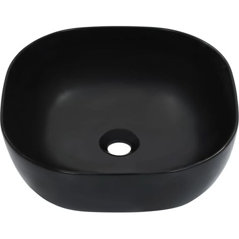 Lavabo 42,5x42,5x14,5 cm Céramique Noir