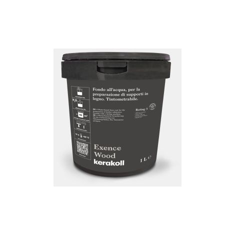 Fondo all'acqua exence wood white 1lt ancorante per legno kerakoll