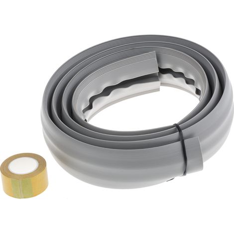 Protège câble RS PRO, Ø interne: 14.8mm 14.8 x 7.4mm, long.: 1.83m, larg.: 50,8 mm, PVC Gris ( Prix pour 1 )