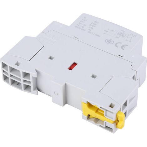 Contacteur interrupteur AC domestique BCH8-25M avec commande manuelle 2 pôles 25A 24V 2NO (1/5)