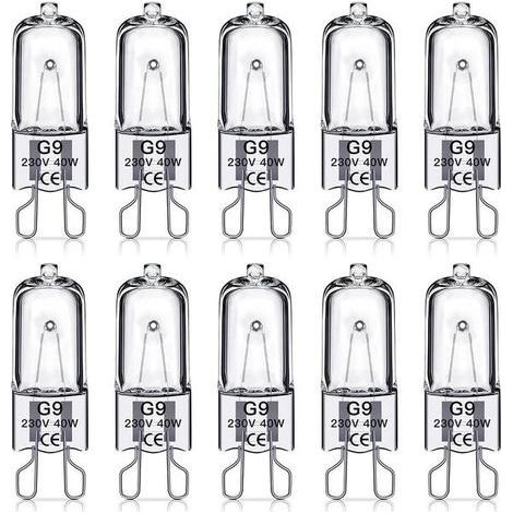 G9 40-W-Halogenlampen, 230 V, 10er-Packung (1/5)