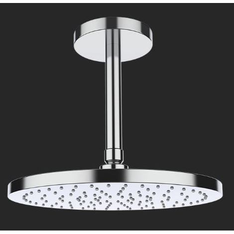 Douche de tete Plot et bras au plafond  Couleurs: chrome