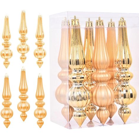 Décorations Finial Pour Sapin Noël Décoration Suspendue Intérieure Ornement Noël Goutte Décoration De Fête, Accessoire De Sapin, Décor D'Hiver, Fournitures (1/5)
