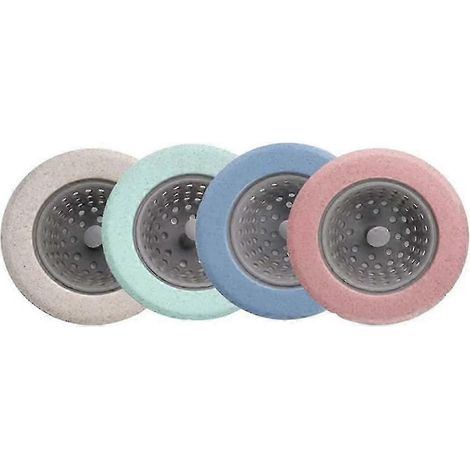 Crépine d'évier flexible en silicone pour la cuisine - Couvercle de bonde anti-accumulation et anti-obstruction (4 couleurs) (1/4)