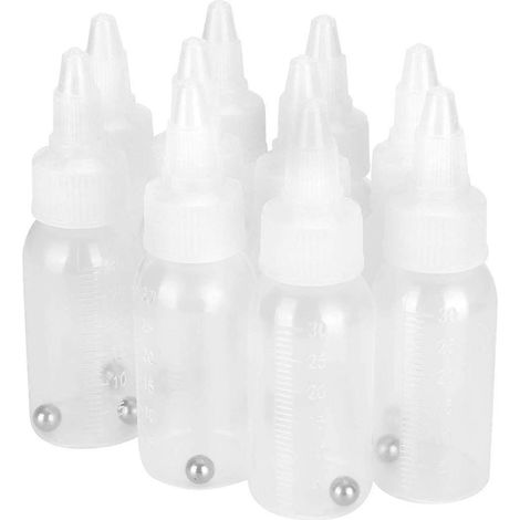Flacons de peinture vides de 30 ml, pour le rangement des pots de peinture, flacons de mélange pour peinture aérographe, flacons de retouche de peinture vides (1/5)