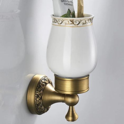 Porte-Accessoires SdB Bronze Antique – Élégant – Design Haut de Gamme – Pour SdB (1/5)