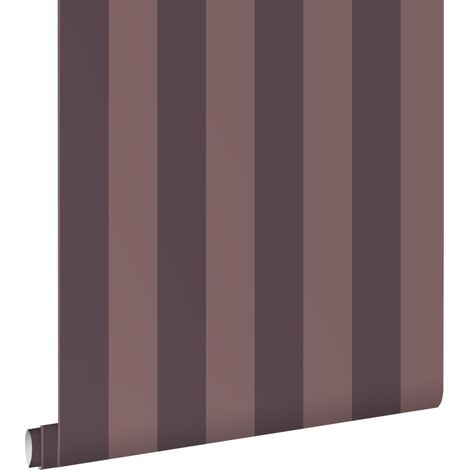 papier peint rayé violet foncé - ESTAhome