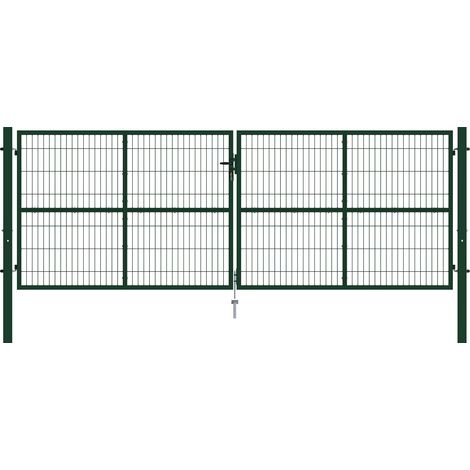 Portail grillagé rigide RAZO 400x140cm vert