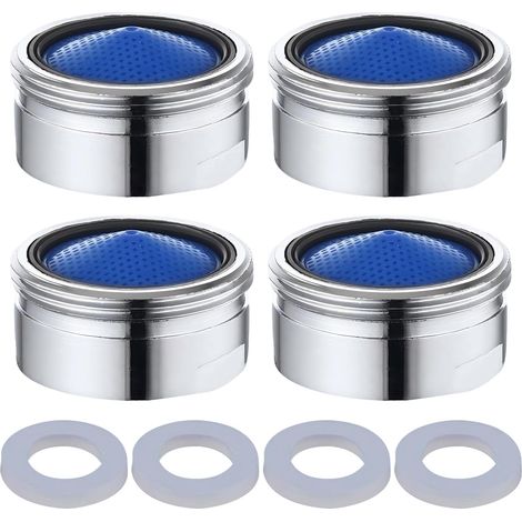 M22 Faucet Strainer, Aerators for Faucets, Mixing Nozzle, Water Aerator, Aerator, Splashproof Aerators, for Bathroom, Kitchen, 4 Pack (1/5)