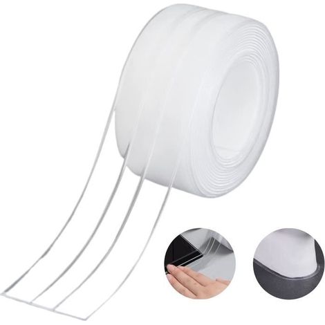 Bande d'Etanchéité Auto-adhésive,bande etancheite salle de bain,Ruban Caulk,Imperméable,Mildiou,Prévention,Cafard,pour Cuisine,1pcs (1/4)