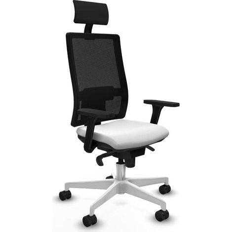 Piqueras y Crespo Chaise Office Confort blanc ergonomique (1/3)