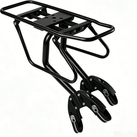 Porte-Bagages arrière Universel avec Fermeture Rapide, Taille Unique, Noir, Convient pour VTT, vélo de Gravier et vélo de Tourisme, Porte-vélo Stable pour la Zone arrière (1/5)