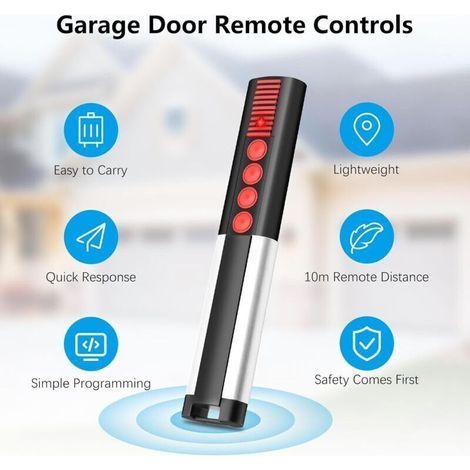 pair 3pcs télécommandes de porte de garage 868 MHz pour Sommer 4020 TX03-868-4, 4020V000, 4025V000, 4026V000, Slider, 4 canaux (1/3)