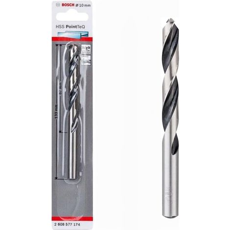 Bosch Professionel HSS- PointTeQ Ø 10 x 87 x 133 mm Metallbohrer