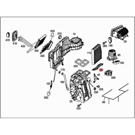 A2468300142 Bouchon de Couvercle Filtre Air Climatisation Voiture pour - GLA X156 A180 A200 A260 A45 B180 B200 B260 12-19 (1/4)