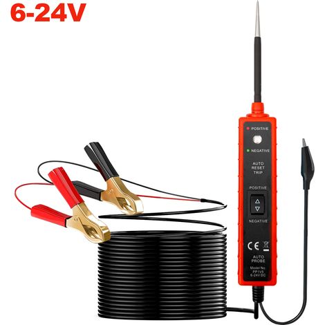Testeur de Circuit électrique automobile EM285, système électrique de voiture 6-24V DC (1/5)