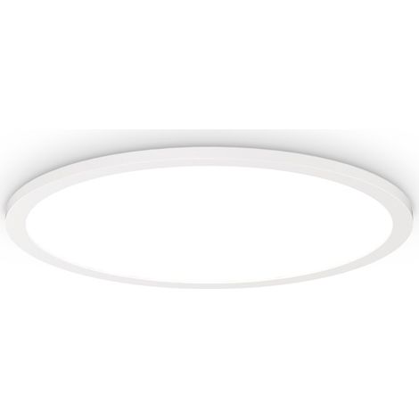 Plafoniera Moderna Fly Slim Alluminio-Plastiche Bianco Led 26W 4000K D45Cm (1/2)