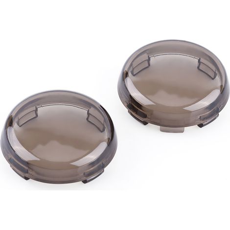 Clignotants Moto 2 Pièces Cache Lentille Fumé pour Dyna Softail Sportster 1986-2015 (1/3)