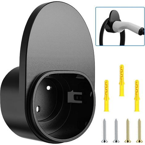 Support de câble EV de Type 2,Organiseur de câble de Charge Mural pour Voiture électrique avec Prises de Type 2,kit de Montage (1/5)
