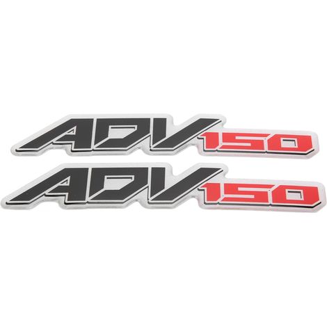 Autocollant Emblème Moto 3D Réfléchissant Résine Époxy pour Honda ADV150 - Paire de Stickers de Carrosserie (1/5)