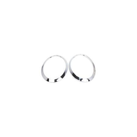 Anillo embellecedor de faro de repuesto, 2 piezas, para BMW MINI COOPER F55/F56/F57 2014-2021 OEM 51137300631, 51137300632, 51712355791, 51712355798 (1/5)