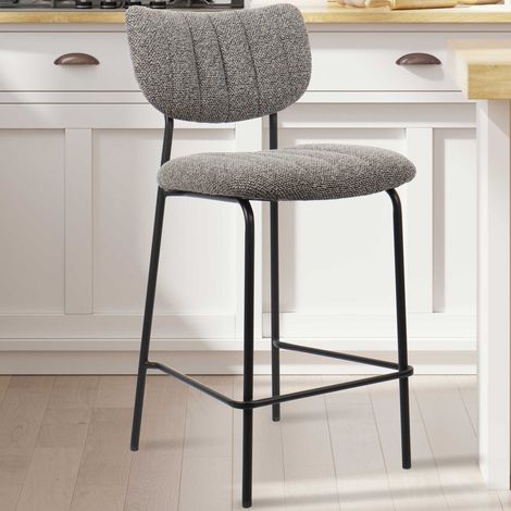 Tabouret de bar Georgi  46 x 53 x 97 cm  Gris foncé (1/5)