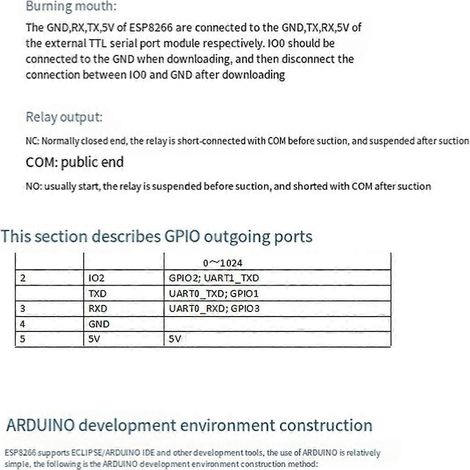 Carte de développement d'alimentation 8 voies 5V/7-28V pour module relais ESP-07 (1/5)