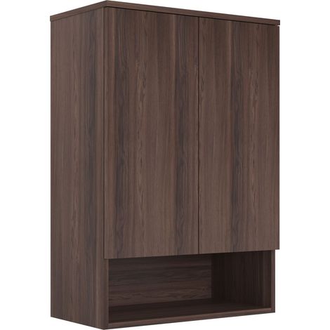 Badezimmerschrank "Bosco Lume 70" – 70 x 36 x 100 cm – Dark Walnut (1/4)
