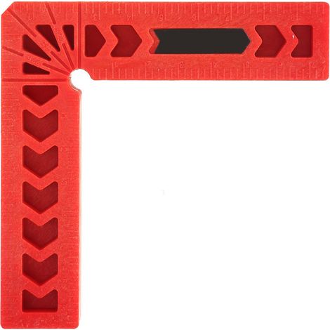 Lot de 4 équerres plastique L 90° pour menuiserie, gabarit de positionnement auxiliaire (4 pouces) (1/3)
