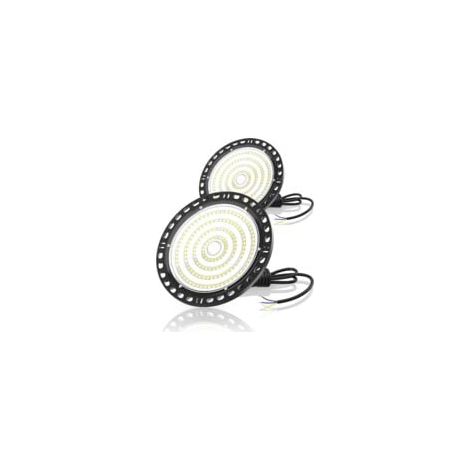 Éclairage d'atelier, projecteur LED industriel, éclairage de garage, lumière blanche froide 6 500 K, plafonnier étanche IP65 pour garage, atelier, entrepôt, usine, salle de sport, sous-sol