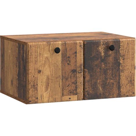 Mueble de TV de pared 59,5 x 41 x 30 cm Madera envejecida