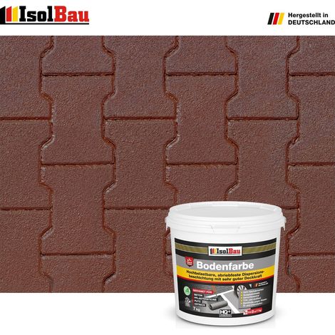 Bodenfarbe Betonfarbe Braun 7 kg Bodenbeschichtung Fußbodenfarbe RAL Farbe (1/5)