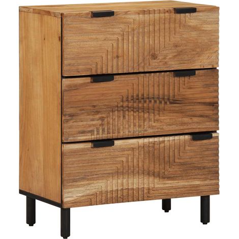 Credenza 60x33x75 cm in Legno Massello di Acacia vidaXL (1/5)
