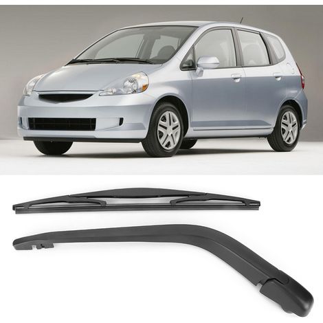 Ensemble bras et balai d'essuie-glace arrière noir compatible avec Honda JAZz FIT 2002-2008 (1/5)