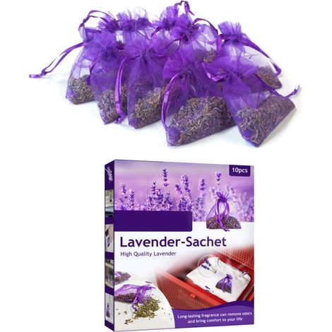 10 Lavendel-Duftsäckchen für Kleiderschränke und Schubladen – Natürliche Frische für Zuhause und Auto (1/5)