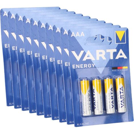 40x Varta Energy AlMn AAA 1,5V Micro Batterie im 4er Blister (1/5)