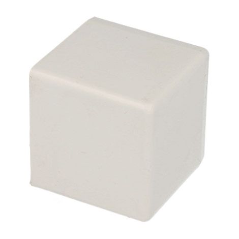 Embout pour goulotte PVC blanc 40 x 40 mm – Accessoire pour goulotte électrique – Pour chantiers humides et espaces confinés – Kopos