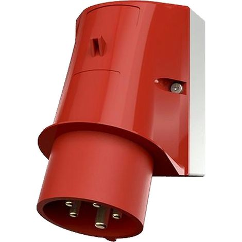 Mennekes Enchufe de pared rojo 16A 400V 5 clavijas