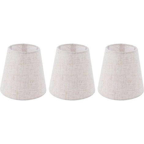 Lampshade in fabric of linen E14, 3 pieces, lampshade in meson for chandelier to spark plugs, decor of hotel KTV (1/5)