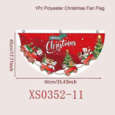 Décoration de Noël suspendue : bannière, guirlande, décoration de porte, ornements de Noël, cadeaux de Noël, style Nouvel An 34 (1/5)