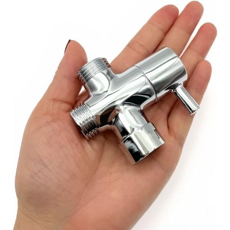 Dailygoody - Adattatore per braccio doccia - Divisore per soffione doccia in ottone - 3 (1/5)