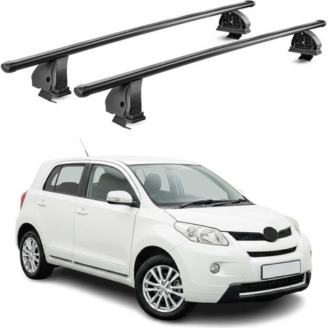 OMAC Stahl Dachträger Querträger Toyota Urban Cruiser 2008-2014 – TÜV / DIN 75302:2019 – Abschließbar – Max. 75 kg – 2 Stangen – Schwarz (1/5)