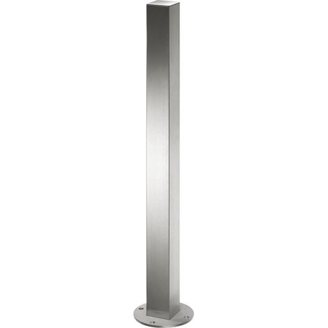 FRANKEL kaiserkraft, Potelet en inox, à tête plate, platine à