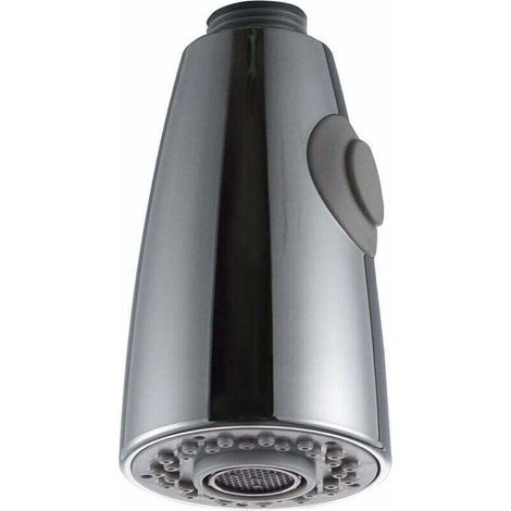 Deux Fonctions Robinet Cuisine Remplacement Extractible pour Douchette Evier Cuisine tête de pulvérisation en chrome 1/2"