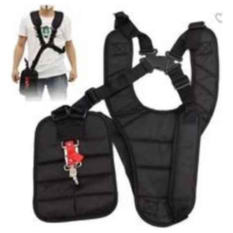 Odipie – Harnais de sécurité rembourré pour débroussailleuse et tondeuse – Sangle réglable – Nylon haute qualité – Confort optimal pour travaux intensifs (1/5)