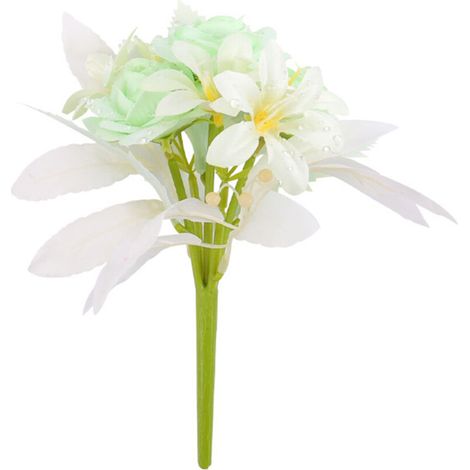 Strauß künstlicher Blumen, Kunstblumen, Grünpflanzen (1/5)