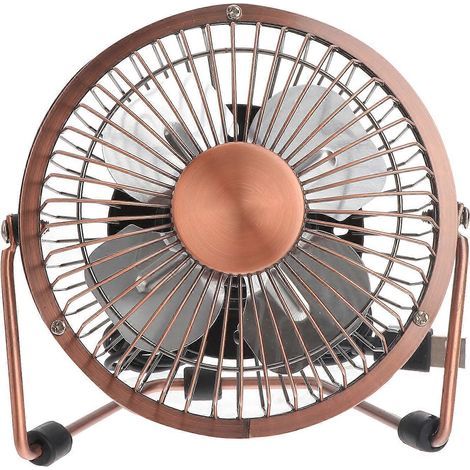 10 cm (4 Zoll) großer, 360° drehbarer USB-Ventilator – Mini-Tischventilator, leise und tragbar, für Zuhause, Büro und Reisen (1/4)