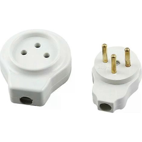 Fiche d'alimentation tripolaire cylindrique - Joint mâle-femelle 16A (1/5)